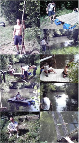 Construction d'un radeau
